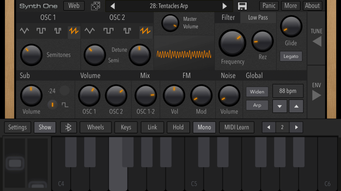 AudioKit Synth One iPhone 8 Plus