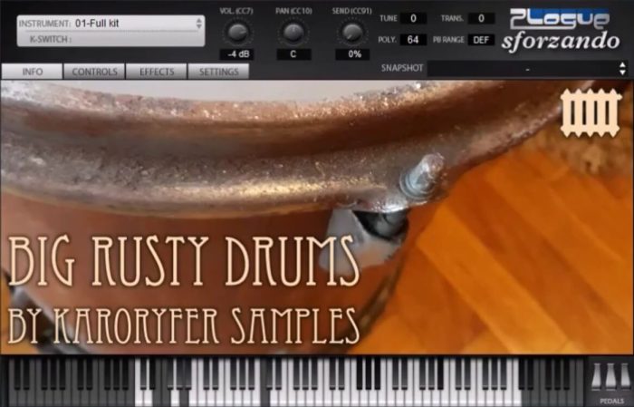 Karoryfer Samples Big Rusty Drums