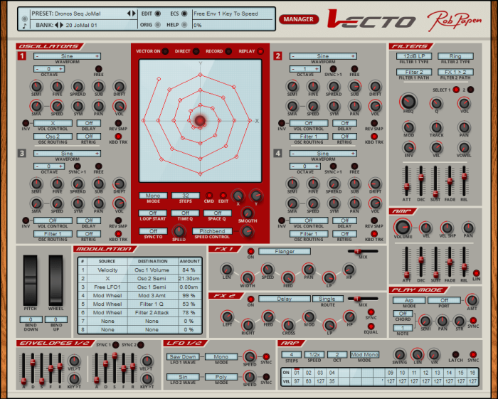 Rob Papen Vecto vector synthesizer