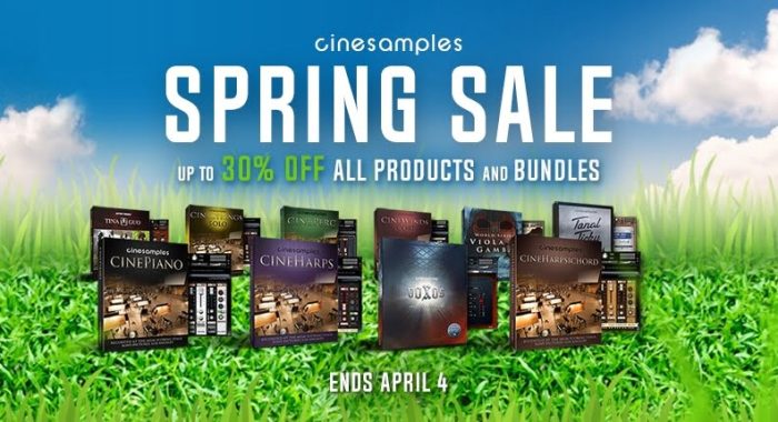 30% OFF Cinesamples Spring Sale