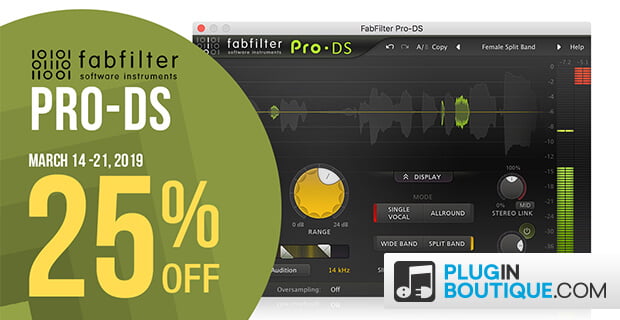 FabFilter DeEss PluginBoutique 25 OFF