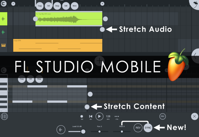 FL Studio Mobile 3.2.14 update improves time stretching for audio