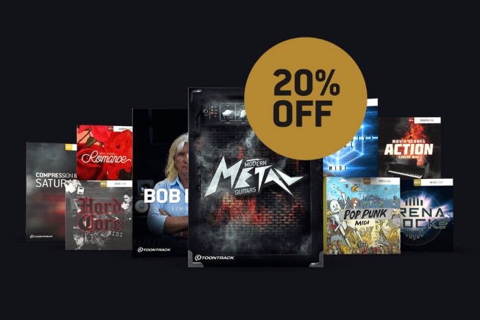 Toontrack MIDI Drums 20 OFF feat