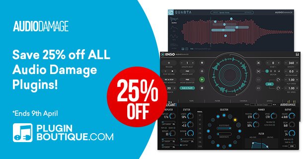 Audio Damage Spring Sale 25 OFF