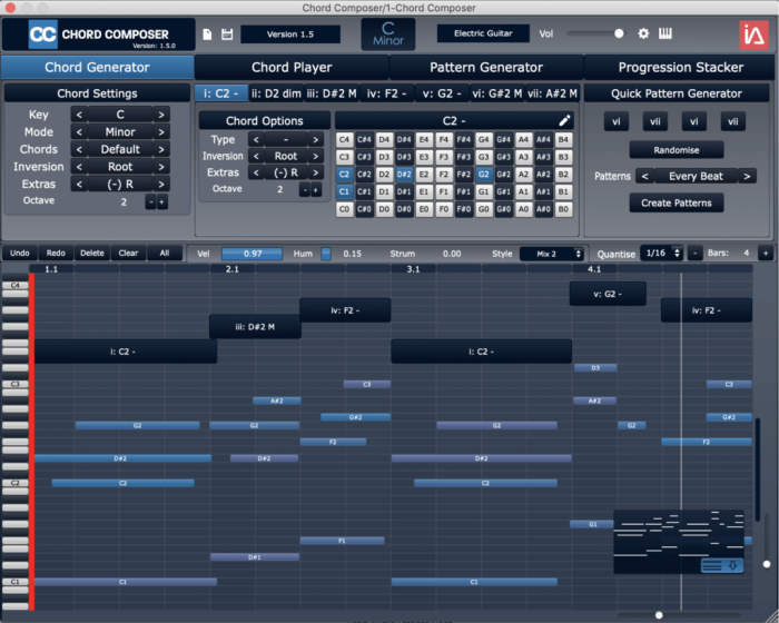 Intuitive Audio Chord Composer