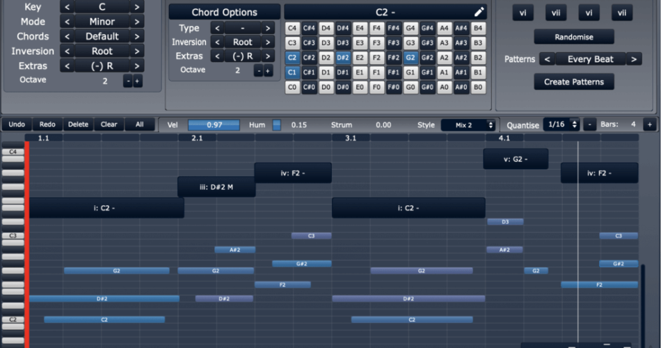 Intuitive Audio Chord Composer