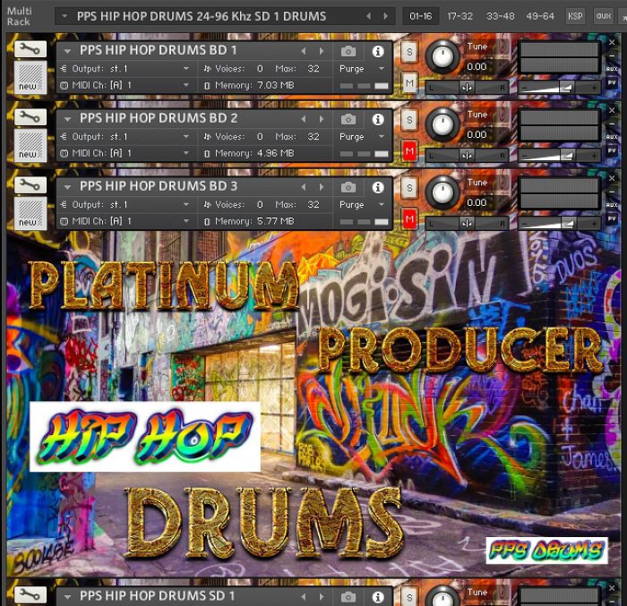 PPS HIP HOP DRUMS SCREEN KONTAKT