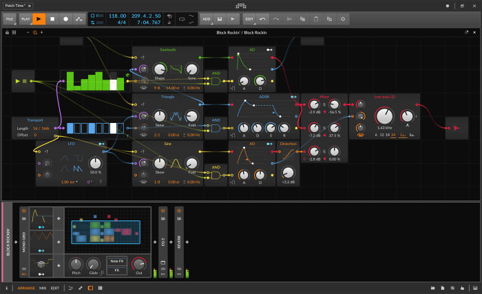 Bitwig Studio 3 Grid GUI