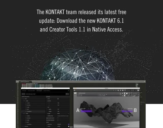 NI Kontakt 6.1 and Creator Tools 1.1 updates