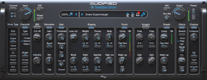 Audified Tonespot Drum Pro GUI