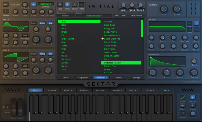 Sektor Wavetable Synthesizer