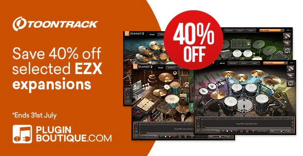 Toontrack EZX Summer Sale 40% OFF