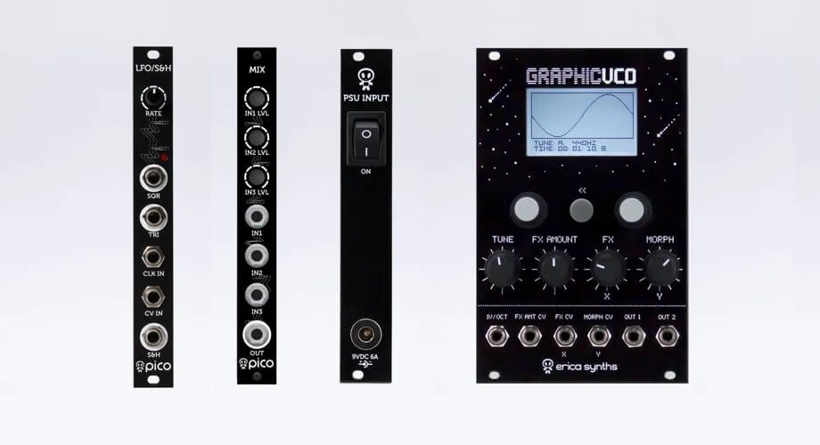 Erica Synths new Eurorack modules & Graphic VCO firmware