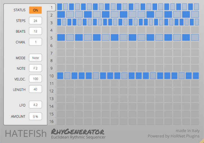 HoRNet Plugins HATEFish RhyGenerator