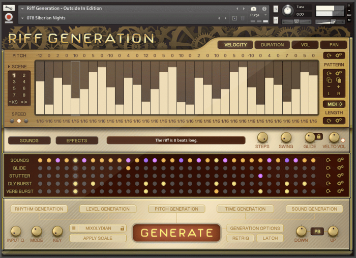 In Session Audio Riff Generation Outside In Edition