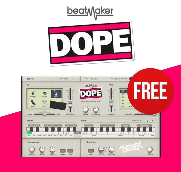 UJAM Beatmaker Dope FREE