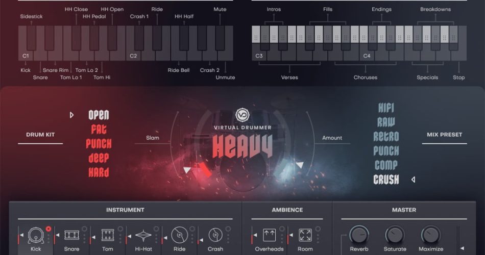 Save 80% on Virtual Drummer HEAVY 2 virtual instrument by UJAM