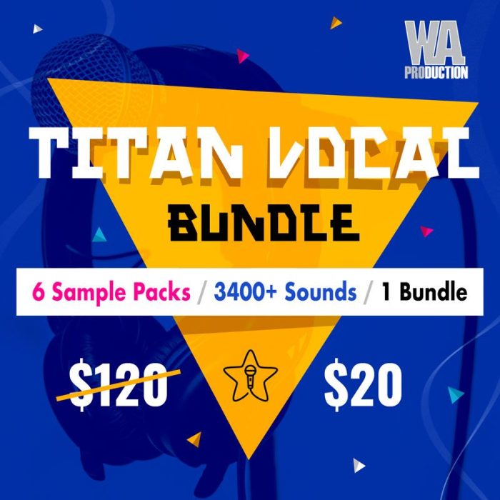 WA Production Titan Vocals Bundle 6 for 20 USD