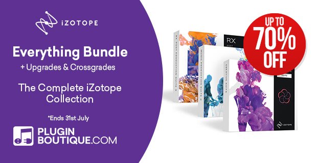 iZotope Everything Bundle Sale 70 OFF