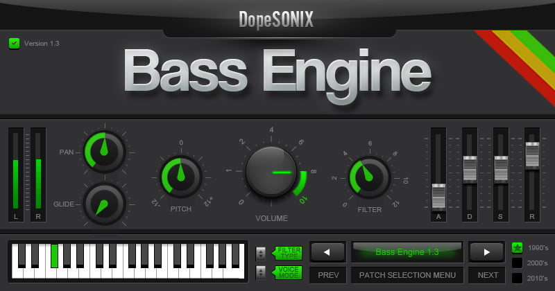 DopeSONIX Bass Engine Hip Hop bass instrument on sale for $39 USD