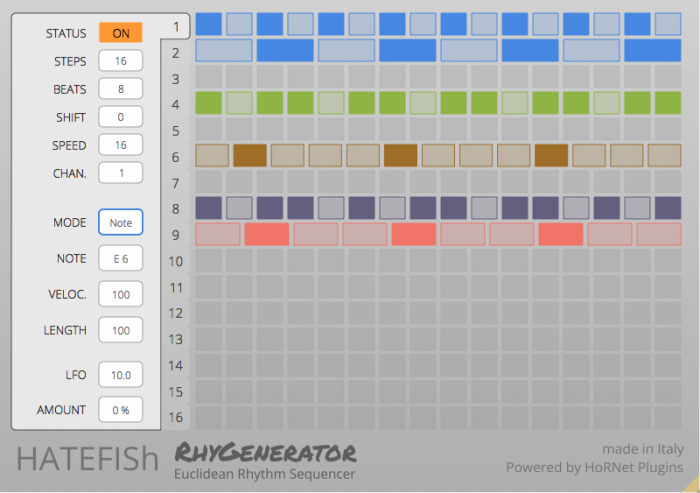 HoRNet Plugins Hatefish RhyGenerator 1.1