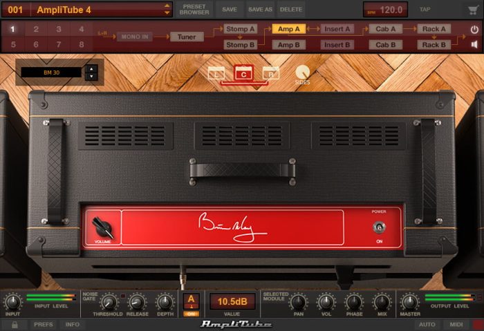 IK Multimedia Amplitude Brian May screen