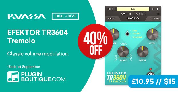 Kuassa EFEKTOR TR3604 Tremolo 40 OFF