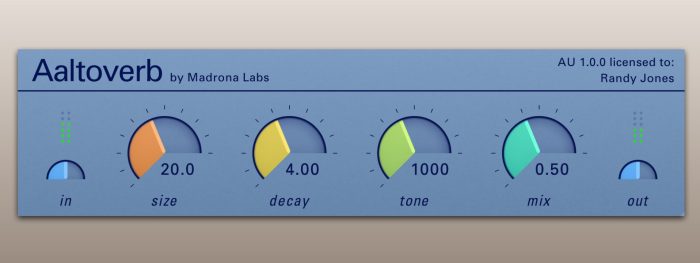 Madrona Labs Aaltoverb