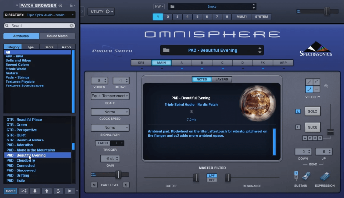 Triple Spiral Audio Nordic for Omnsiphere 2.6