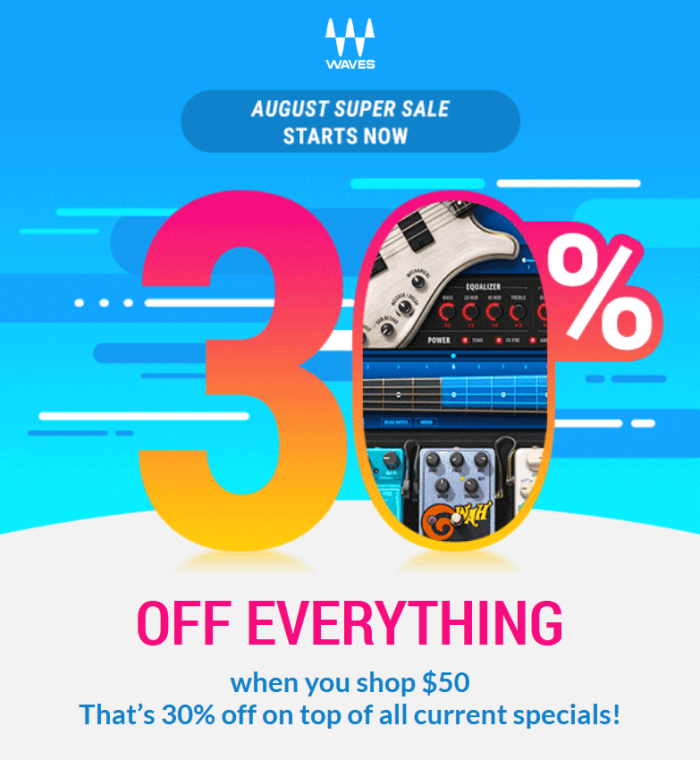 Waves Audio August Super Sale