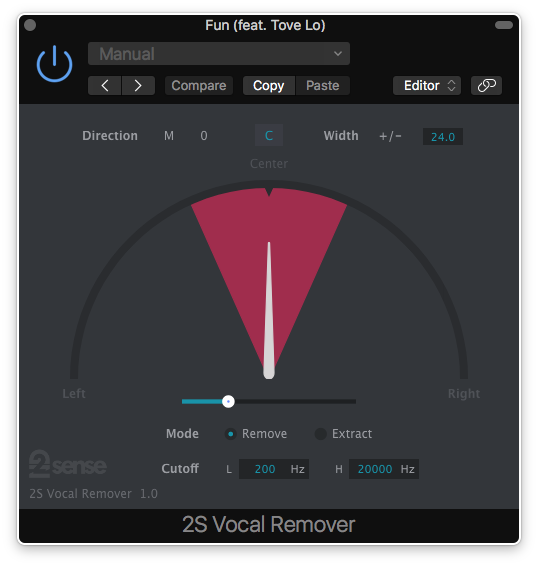 2nd Sense Audio Vocal Remover