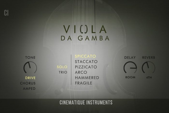 Cinematique Instruments Viola da Gamba