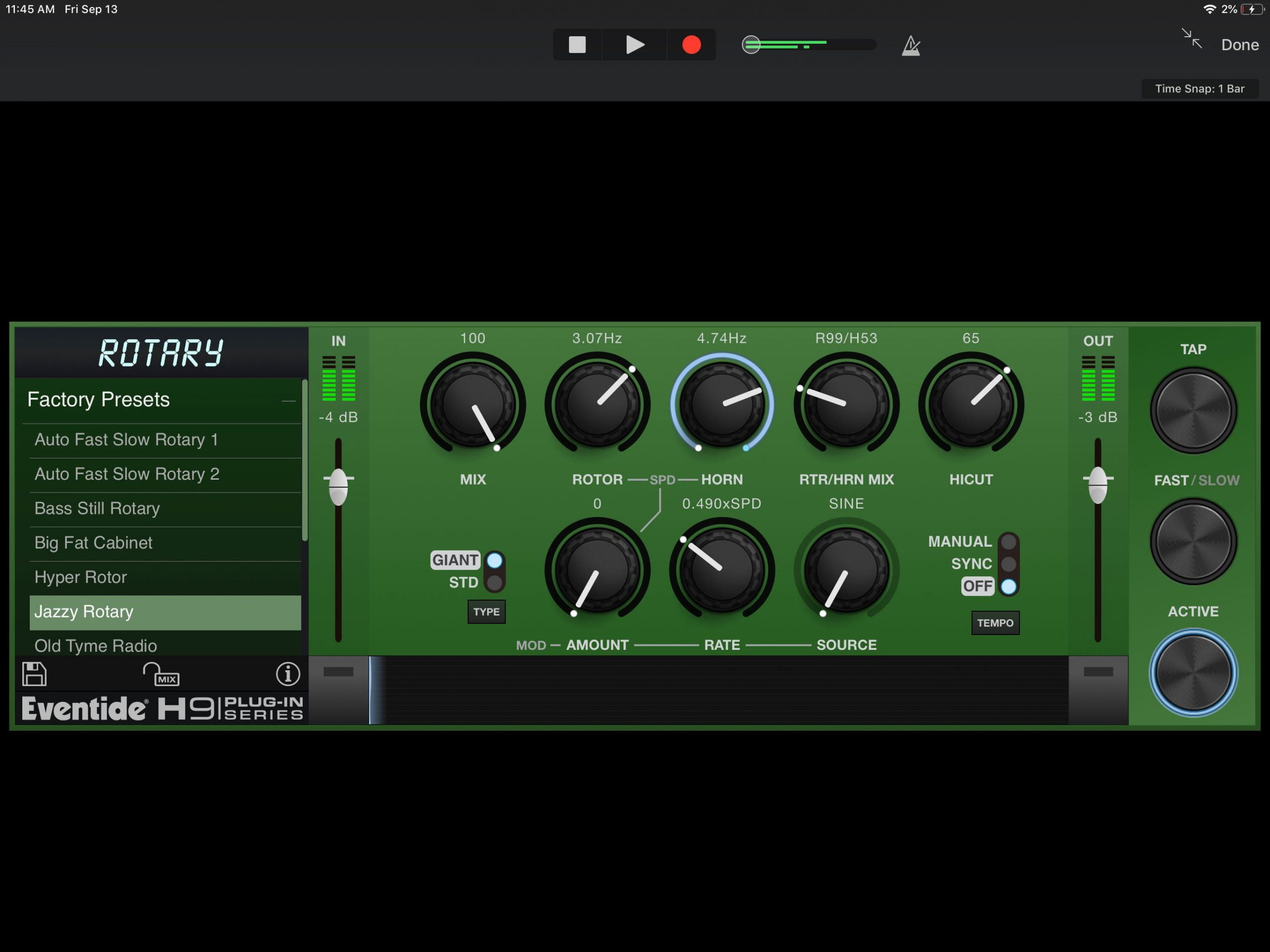 Eventide Rotary Mod Leslie Cabinet Emulation Plug-in