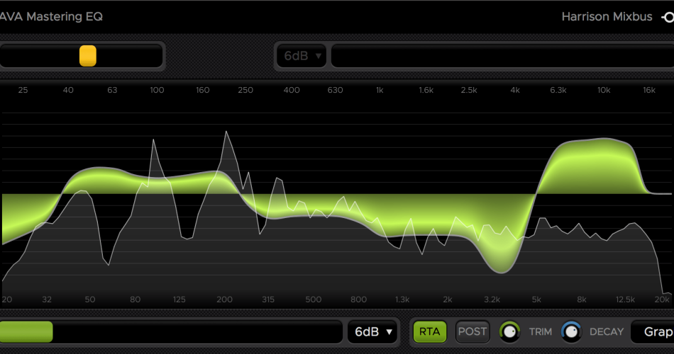 Harrison AVA Mastering EQ plugin on sale for $19.99 USD