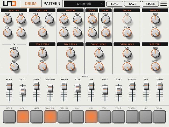 IK Multimedia UNO Drum Editor