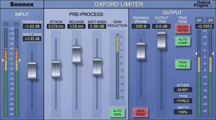 Sonnox Oxford Limiter V3