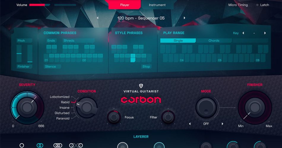 Virtual Guitarist CARBON instrument by UJAM on sale for $19 USD!