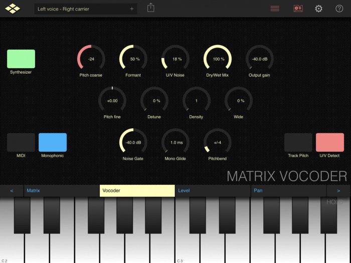 VirSyn Matrix Vocoder iOS