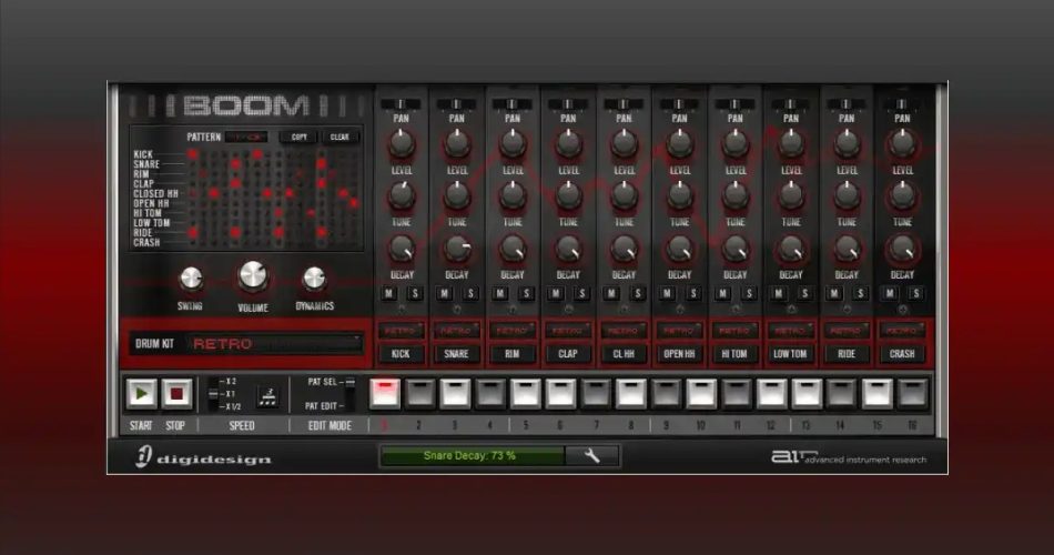 AIR Music Boom drum machine on sale at 90% OFF