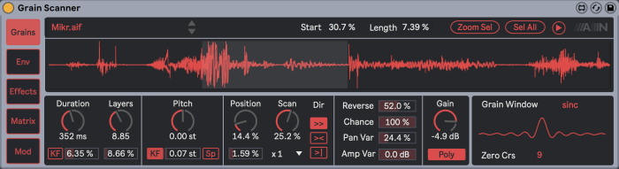 Amazing Noises Grain Scanner