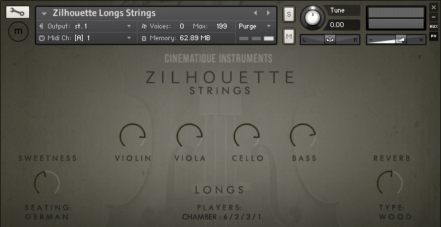 Cinematique Instruments Zilhouette Strings