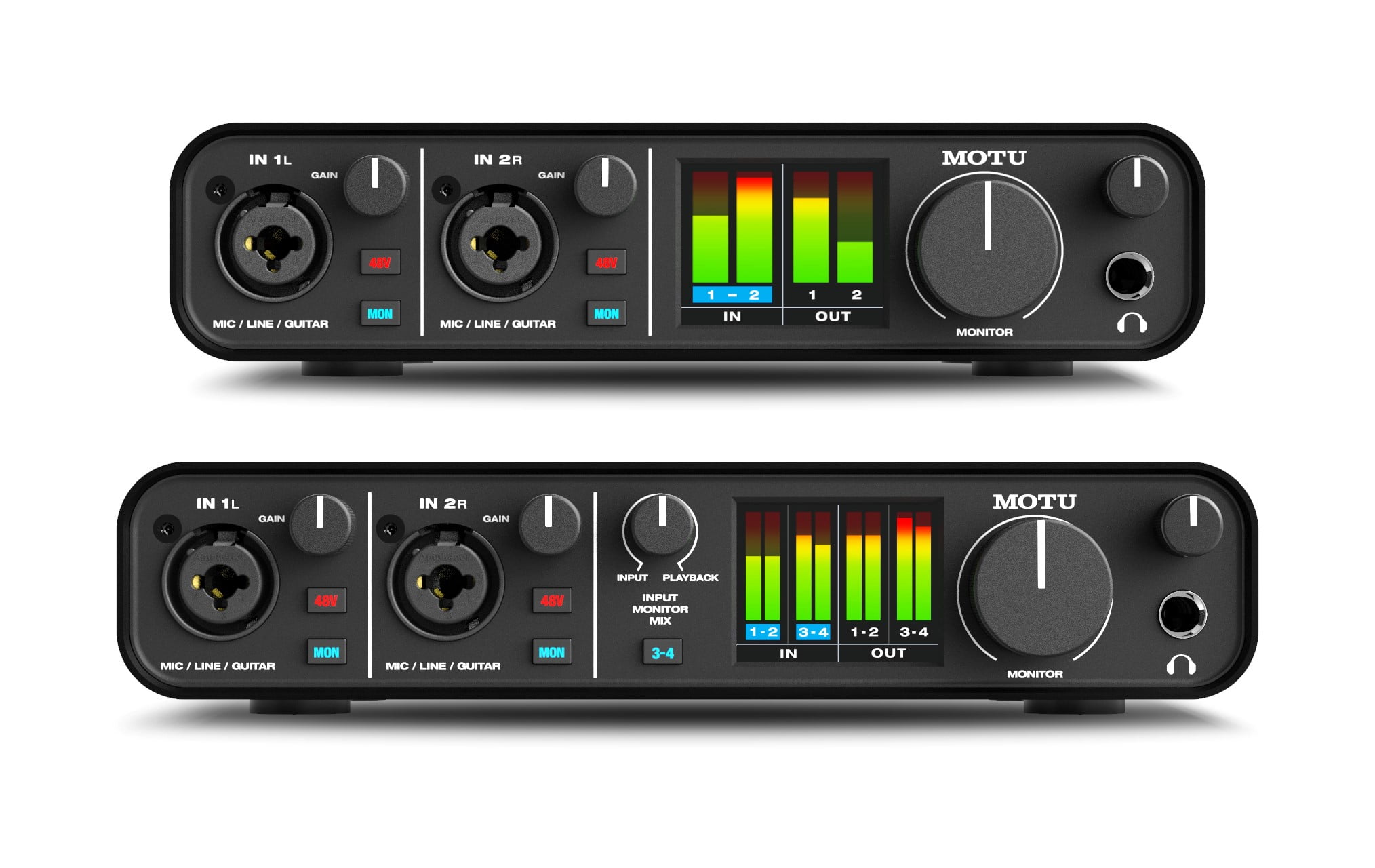 MOTU M2 and M4 audio interfaces now shipping