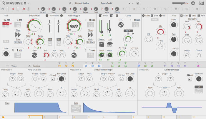 Native Instruments Massive X 1.1.0 (flat light skin)