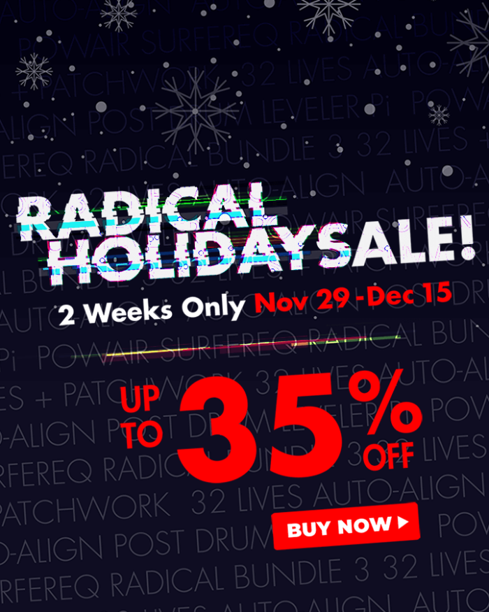 Sound Radix Holiday Sale 2019