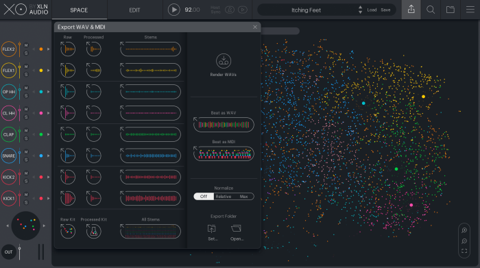 XLN Audio XO GUI export