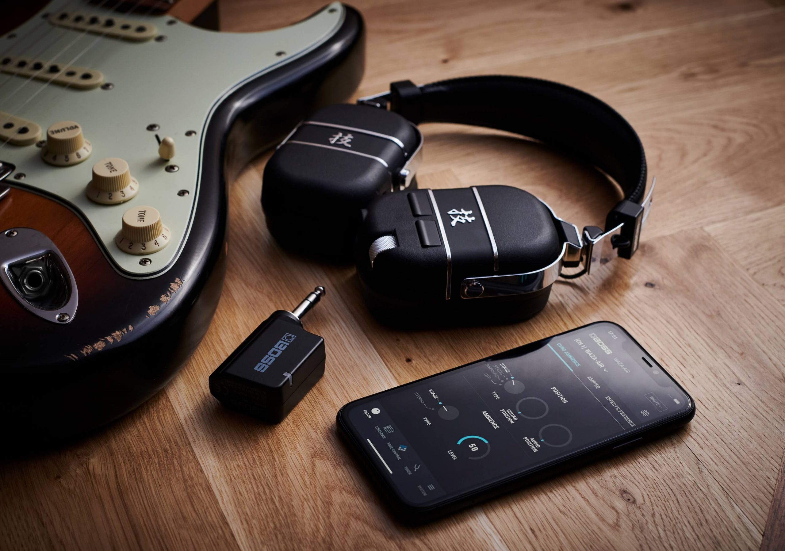 BOSS introduces Waza-Air wireless personal guitar amplification system