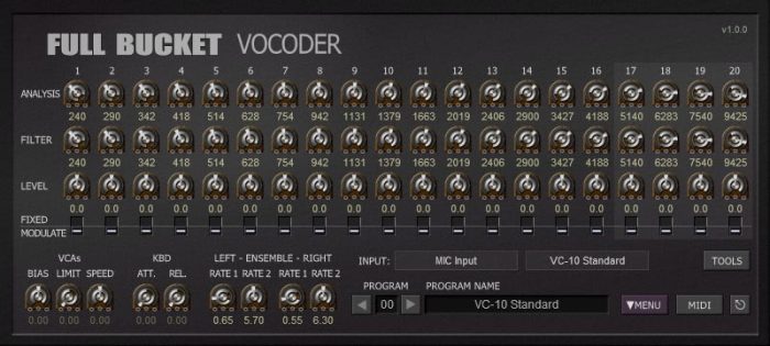 Full Bucket Vocoder tweak