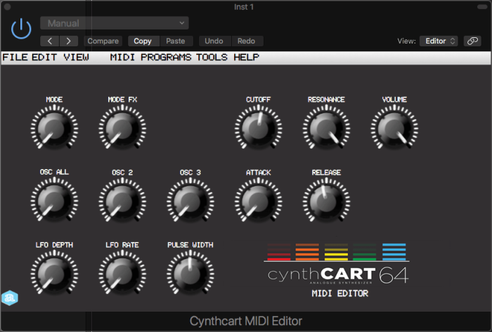 autodafe cynthcart midi editor