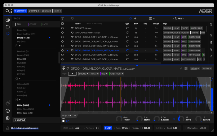 adsr sample manager crashing