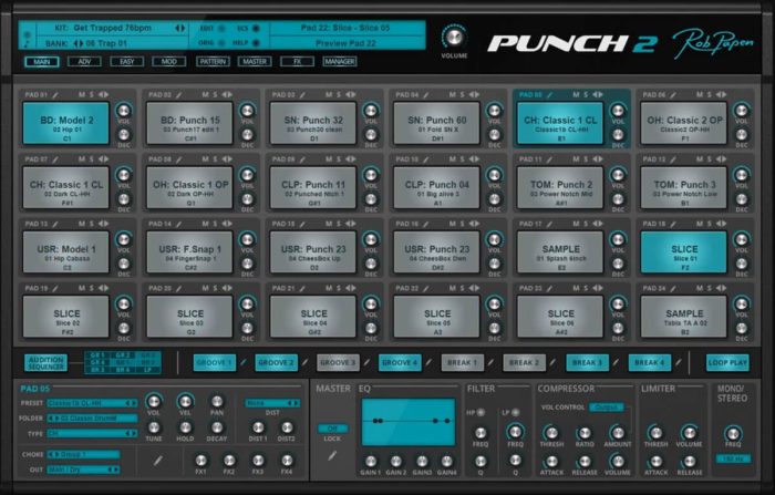 Rob Papen Punch 2 update GUI